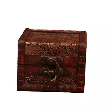 Ретро-шкатулка для драгоценностей, изящная деревянная шкатулка ручной работы в форме цветка лотоса, держатель, украшение, хранение сокровищ, рождественский подарок на день рождения