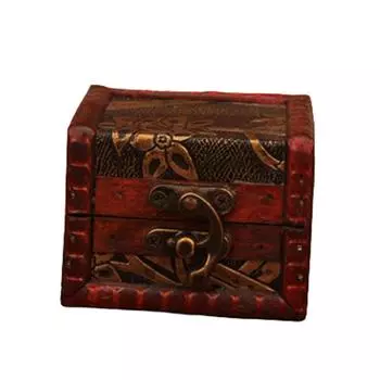 Ретро-шкатулка для драгоценностей, изящная деревянная шкатулка ручной работы в форме цветка лотоса, держатель, украшение, хранение сокровищ, рождественский подарок на день рождения