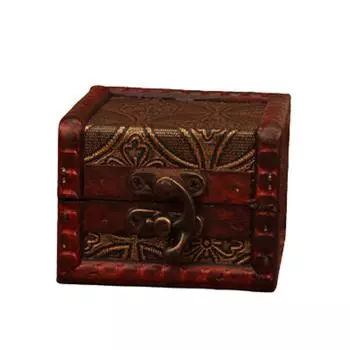 Ретро-шкатулка для драгоценностей, изящная деревянная шкатулка ручной работы в форме цветка лотоса, держатель, украшение, хранение сокровищ, рождественский подарок на день рождения