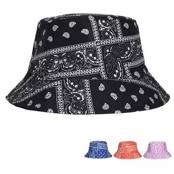 Ретро шляпа рыбака с цветком, уличная мода, складная шляпа для бассейна, двухсторонняя персонализированная шляпа от солнца, уличная шляпа average size