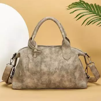 Retro small bag women s summer versatile new casual messenger bag portable work commuter pillow bag серый