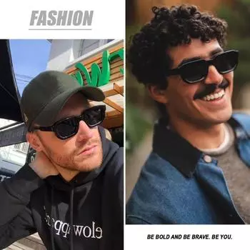 Солнцезащитные очки в ретро-оправе с небольшой квадратной оправой, модные очки с защитой UV400, винтажные очки для панков, спортивные солнцезащитные очки для активного отдыха