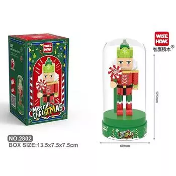 Ретро Солдат Формы Креативная Миниатюрная Модель из Строительных Блоков Рождественское Украшение для Дома Сделай Сам Развивающие Детские Игрушки Праздничные Подарки