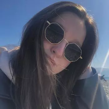 «Ретро-солнцезащитные очки в металлической оправе с полигональной оправой 2025 года»: Защита от ультрафиолета для мужчин и женщин