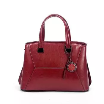 Ретро сплайсированная натуральная кожа женская большая вместительная сумка через плечо модная сумка подмышки седельные сумки 30X13X21CM