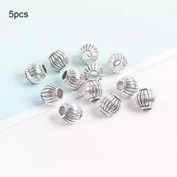 Ретро сплав скрытый серебряный большой отверстие разделитель бусина ведро бусина прямое отверстие сделай сам бисерное ожерелье браслет ювелирные изделия аксессуары материал