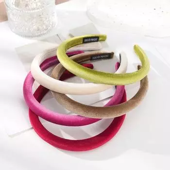 Retro Sponge Hair Bands Elastic Headwear New Hair Hoops For Women чёрный