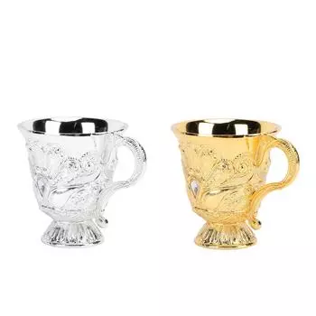 Ретро-стакан для вина, металлический многофункциональный декоративный бокал для вина, чаша для бара, витрина Handle Gold