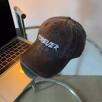 Ретро старая бейсбольная кепка женская увеличенная и углубленная с длинными полями кепка с большой окружностью головы глубокий верх, показывающий лицо маленькая шляпа M56-58cm бордовый