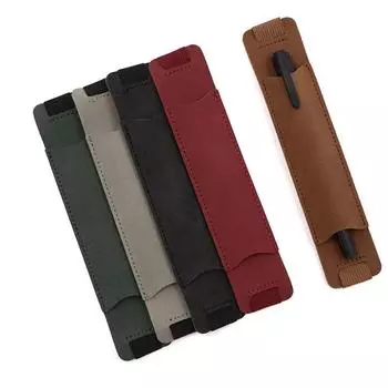 Ретро-стиль, чехол для ручки, блокнот, резиновая лента, сумка для карандашей, чехол для ручки из искусственной кожи, защитный чехол, школьные принадлежности для школьников темно-синий