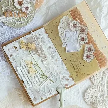 Ретро стиль DIY скрапбукинг бумага украшения сетчатая ткань Ассорти набор планировщик для скрапбукинга ненужные журнальные принадлежности розовый