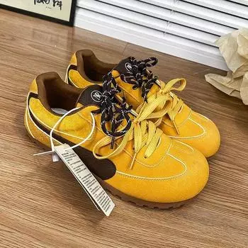 Ретро-стиль Гонконга шикарные немецкие кроссовки dopamine женские весна 2025 новый нишевый дизайн мягкая подошва повседневная обувь 35 розовый