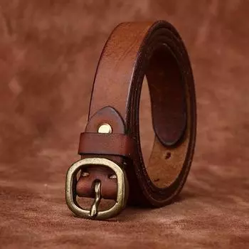 Ретро-стиль, модный тренд, универсальный декоративный тонкий ремень для женщин, натуральная кожа, первый слой, воловья кожа, игольная пряжка, женский узкий ремень для женщин 90cm