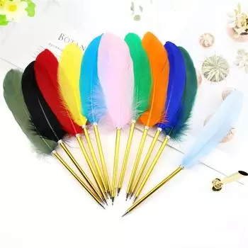 Ретро стиль перо шариковая ручка свадебный подарок офисные школьные принадлежности Kawaii студенческий подарок подарок