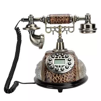 Ретро-стиль проводной стационарный настольный телефон с подсветкой домашний офис US Plug