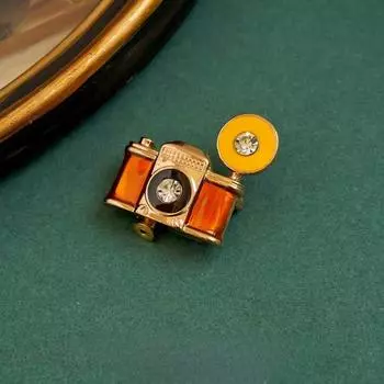 Ретро-стиль, высококачественная брошь, гальваническое покрытие, эмаль, сохраняющая цвет, бриллиантовая камера, швейная машинка, брошь-корсаж