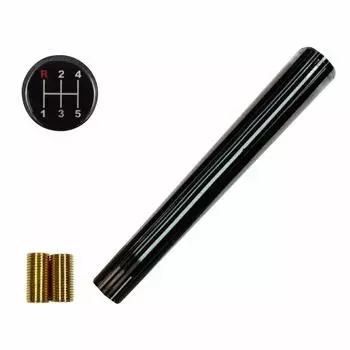 Retro Striped Shift Black for New and Isuzu Elf Knob, 300mm, Line, Isuzu, Mitsubishi, Hino, Profia, Fuso, Canter, Fighter, (Ultra-Low PM), чёрный