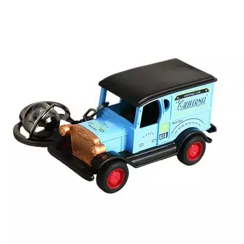 Retro Style Mini Car Pendant Keychain Accessory For Car Lovers Ideal As A Unique Gift Or Stylish Purse Charm синий