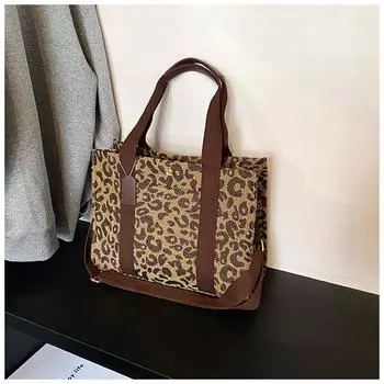 Ретро сумка большой вместимости женская 2024 осень и зима новый модный тренд сумка через плечо повседневная сумка-тоут