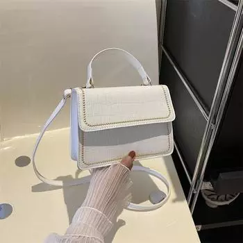 Ретро сумка через плечо 2024 осень новая повседневная сумка модная простая сумка-мессенджер ретро модная маленькая квадратная сумка розы красного