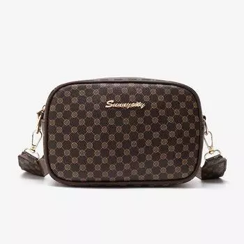 Ретро сумка через плечо для телефона классическая маленькая квадратная сумка элегантный широкий плечевой ремень в паре с мини-кошельком Zero новый