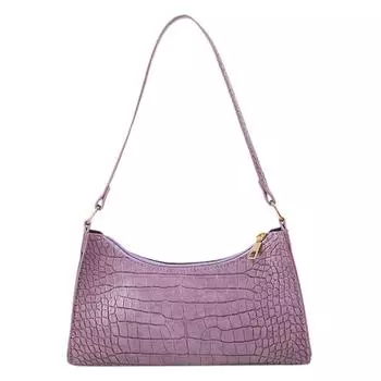 Ретро сумка через плечо с крокодиловым узором для женщин, сумка из искусственной кожи подмышками, французская сумка, повседневные женские сумки, продвинутые сумки