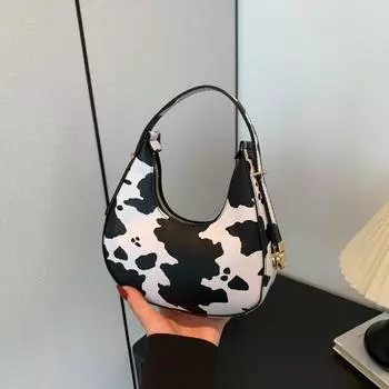 Ретро-сумка для переноски под мышкой, популярная женская сумка 2024 года, новая модная сумка через плечо, сумка-полумесяц, женская сумка