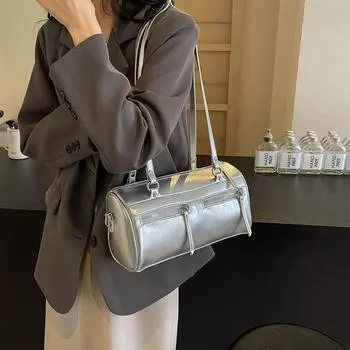 Ретро-сумка для подмышек для женщин, модная новая повседневная сумка через плечо, большая вместимость, дорожные сумки-тоут для покупок (20cm<Max Length<30cm)