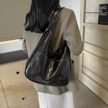 Ретро сумка для поездок на работу женская сумка 2024 новая модная сумка-тоут универсальная повседневная сумка большой вместимости подмышечная сумка белый