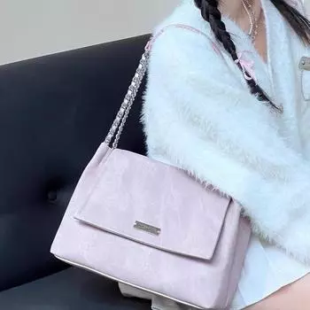 Ретро-сумка-флип, текстурная сумка, сумка на одно плечо, женская сумка-тоут, модная женская сумка для поездок на работу