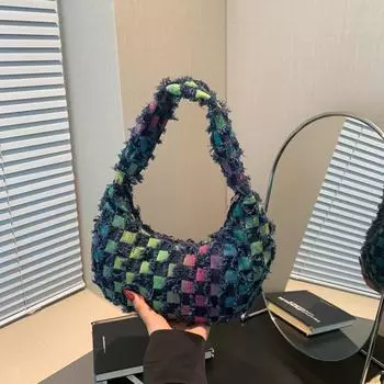 Ретро сумка-мессенджер женская в Японии и Корее мода простая индивидуальная сумка-полумесяц красивая летняя сумка сумка через плечо прилив