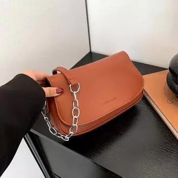 Ретро-сумка, модная маленькая квадратная сумка, текстура, сумка через плечо из искусственной кожи, универсальная сумка-мессенджер коричневый