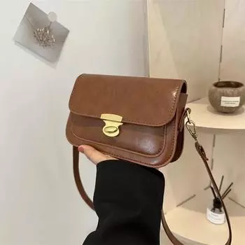 Ретро сумка-седло для женщин, женская сумка через плечо, роскошная фактурная сумка на плечо, простая дизайнерская новая