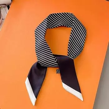Ретро-сумка шарфы женские роскошные маленькие шелковые шарфы 2023 сумки ленты бренд мода повязка для волос длинный узкий шарф 5x85