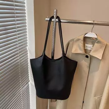 Ретро сумка-ведро через плечо для, женская, весна и лето, новая модная повседневная универсальная сумочка большой вместимости