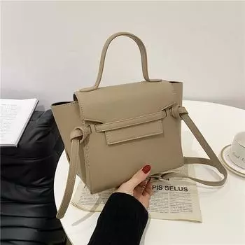 Ретро-сумка женская High Sense универсальная сумка через плечо с изображением смайлика сумка-кошечка Tide 27*11*19 коричневый