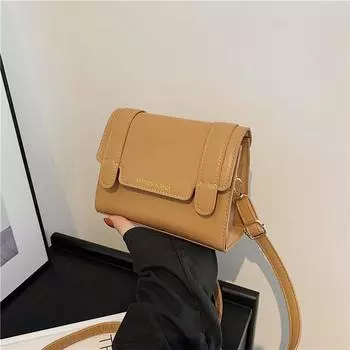 Ретро сумка женская летняя 2024 года новая трендовая текстура маленькая квадратная сумка нишевый дизайн универсальная сумка через плечо сумка-мессенджер чёрный