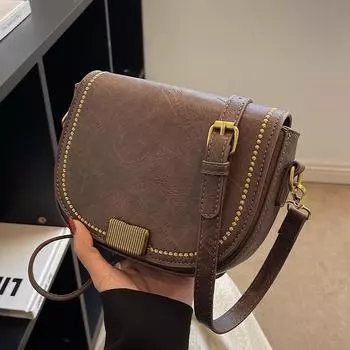 Ретро сумки подмышки женские новые модные высококачественные сумки-мессенджеры из искусственной кожи корейский шик универсальные сумки через плечо