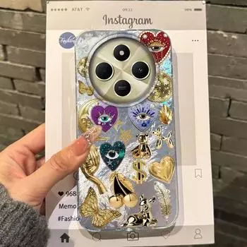 Retro Sun Planet Cocktail Fruit Women Phone Case For Xiaomi Poco X7 Pro X3pro X5 M6 X6 X3 NFC M5s M6 C75 C61 Bumper Fundas Cover Redmi Note 10S белый