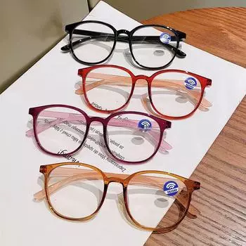 Ретро сверхлегкие очки для чтения с защитой от синего света для людей среднего возраста и пожилых людей