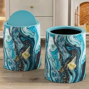 Ретро светлая роскошная спальня, ванная комната, домашняя гостиная и кухня, новый отель, большой объем, двухслойные мусорные баки