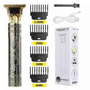 Ретро T9 электрическая беспроводная машина для стрижки волос профессиональный парикмахерский триммер для мужчин машинка для стрижки бритвы для бороды #3