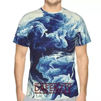 Ретро футболки для мужчин 3D абстрактный принт модная мужская одежда уличный дизайнер футболки с коротким рукавом свободная футболка большого размера L красный