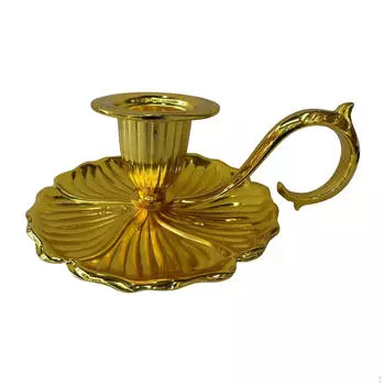 Retro Taper Candle Holder Handheld Candlestick Party Xmas Decoration Candelabra Candlelight Stand