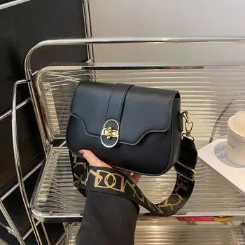 Ретро темперамент простая широкая плечевая лямка одно плечо сумка-мессенджер женская летняя новинка 2024 года универсальная маленькая квадратная сумка женская розовый