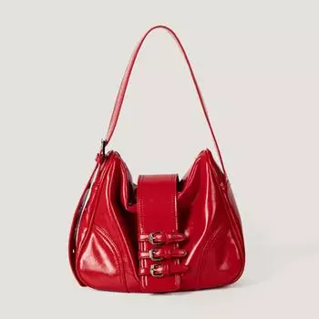 Ретро-текстура сумки на одно плечо для женщин универсальная сумка красного цвета большой вместимости дорожная сумка для шопинга путешествия новая