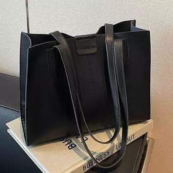 Ретро Текстура Зимняя Сумка-тоут Студенческая Простая Модная Портативная Большая Вместимость Сумка Через Плечо Подмышкой Для Женщин