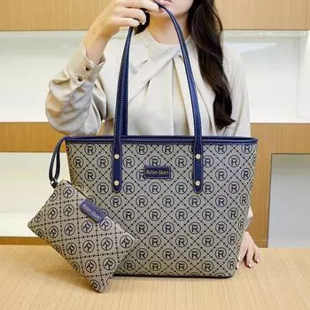 Retro Texture Tote Bag Simple and Stylish Shoulder Bag Printed Light Luxury High Sense of Women s Commuter Handbag