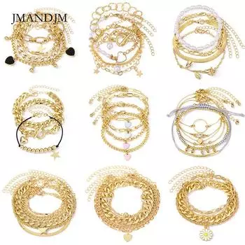 Ретро толстая цепочка индивидуальный браслет смешанный и подобранный открытый браслет браслет браслет наборный браслет на ветру alloy