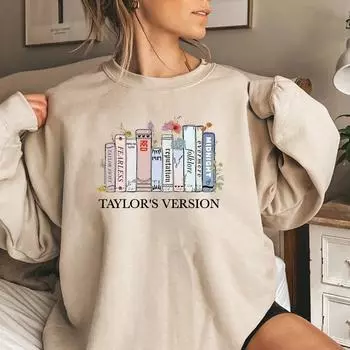 Ретро-толстовка Taylor s Version Eras Tour 2023, толстовка с музыкальным альбомом, фольклорный джемпер Midnights, толстовки с круглым вырезом для фанатов Тейлора, толстовка унисекс L